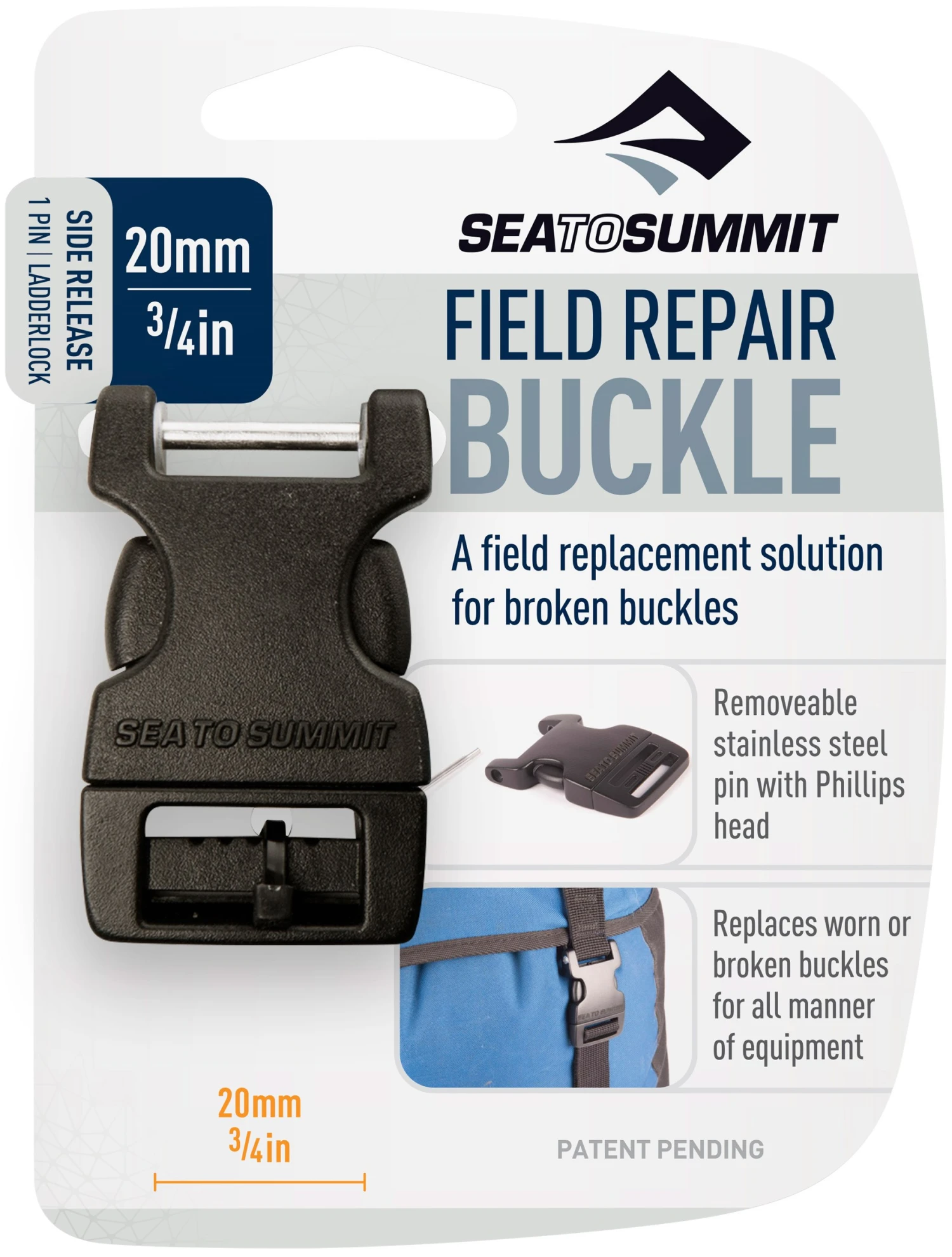 Sea To Summit Buckle 20 Mm Side Release, 1 Pin - Image 2