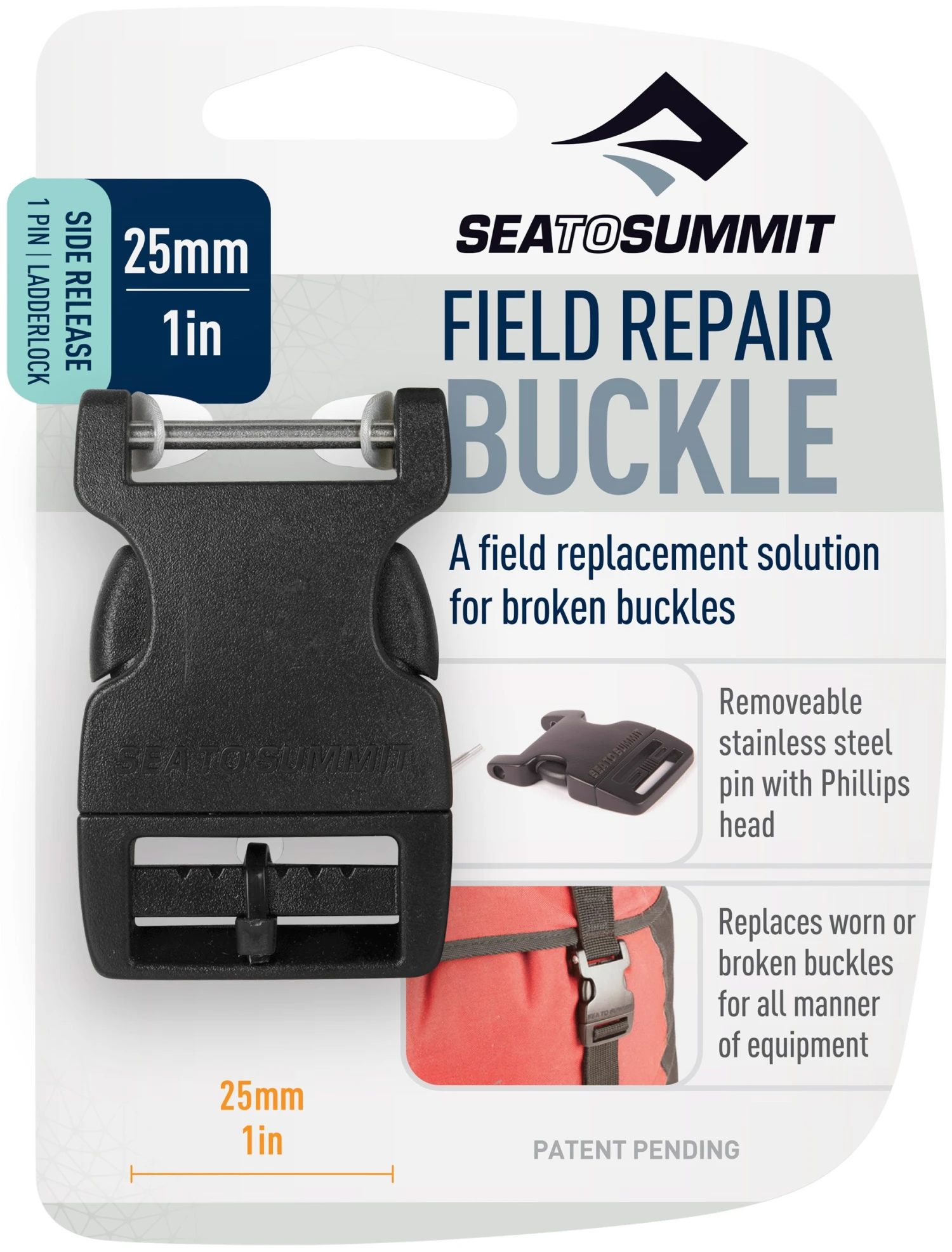 Sea To Summit Buckle 25 Mm Side Release, 1 Pin - Image 3