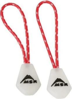 MSR Night Glow Zipper Pulls, 2 Pcs