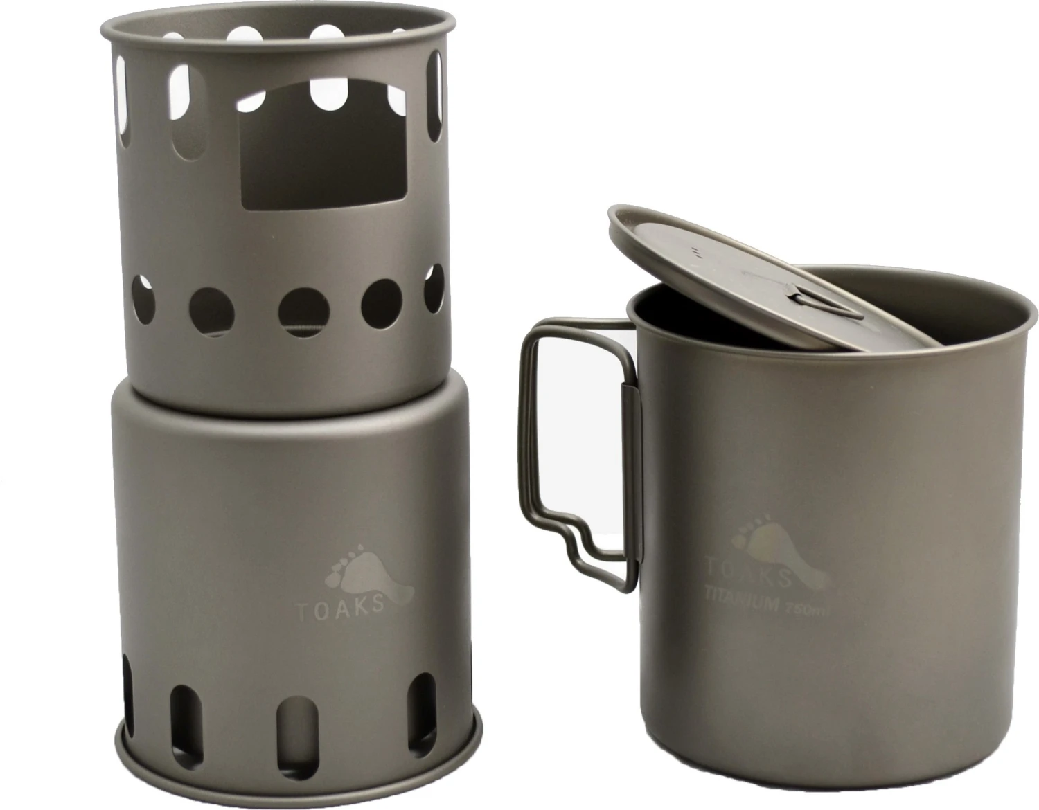 Titanium Small Backpacking Wood Burning Stove - Billede 7