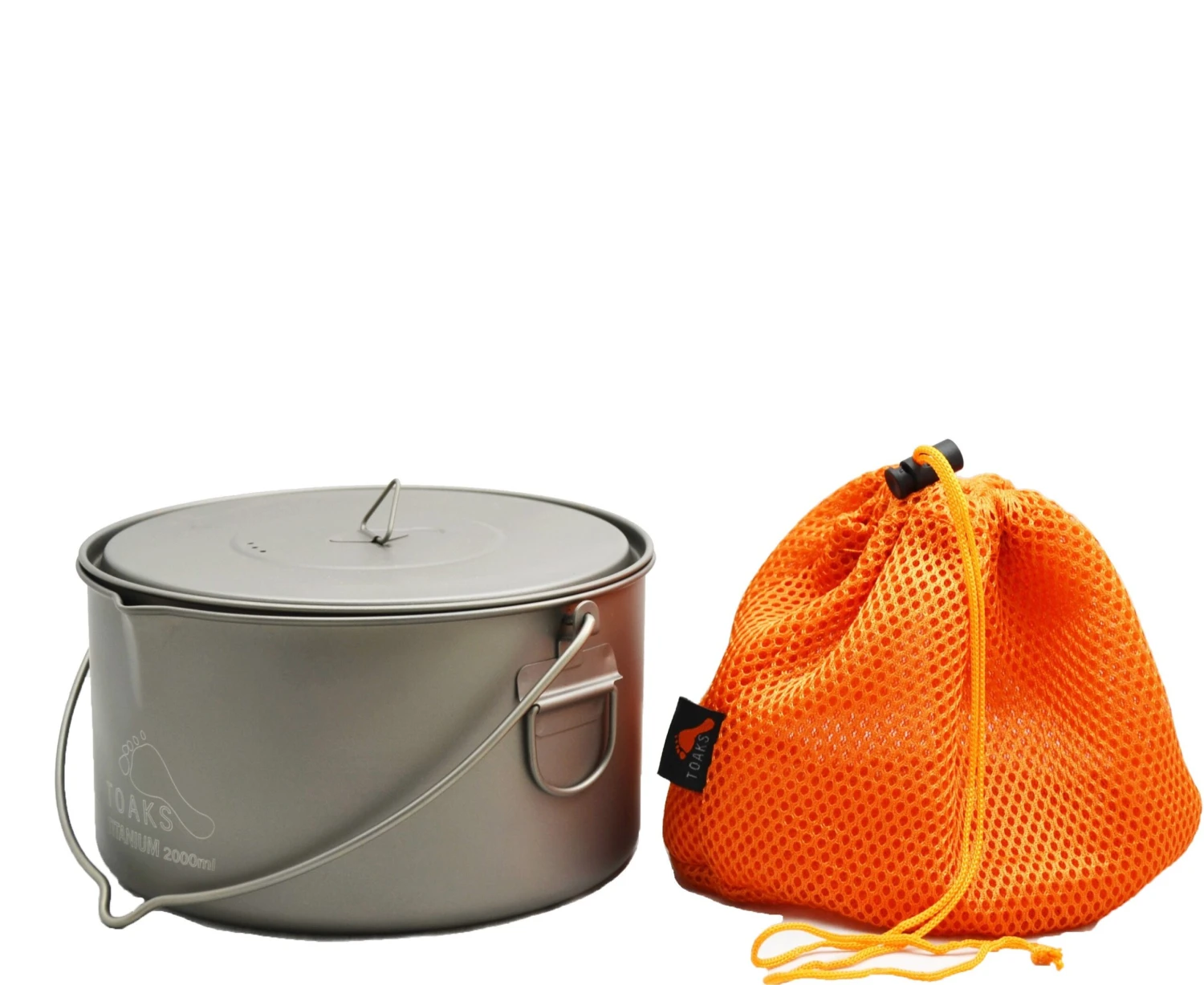 Titanium 2000 Ml Pot With Bail Handle - Image 6