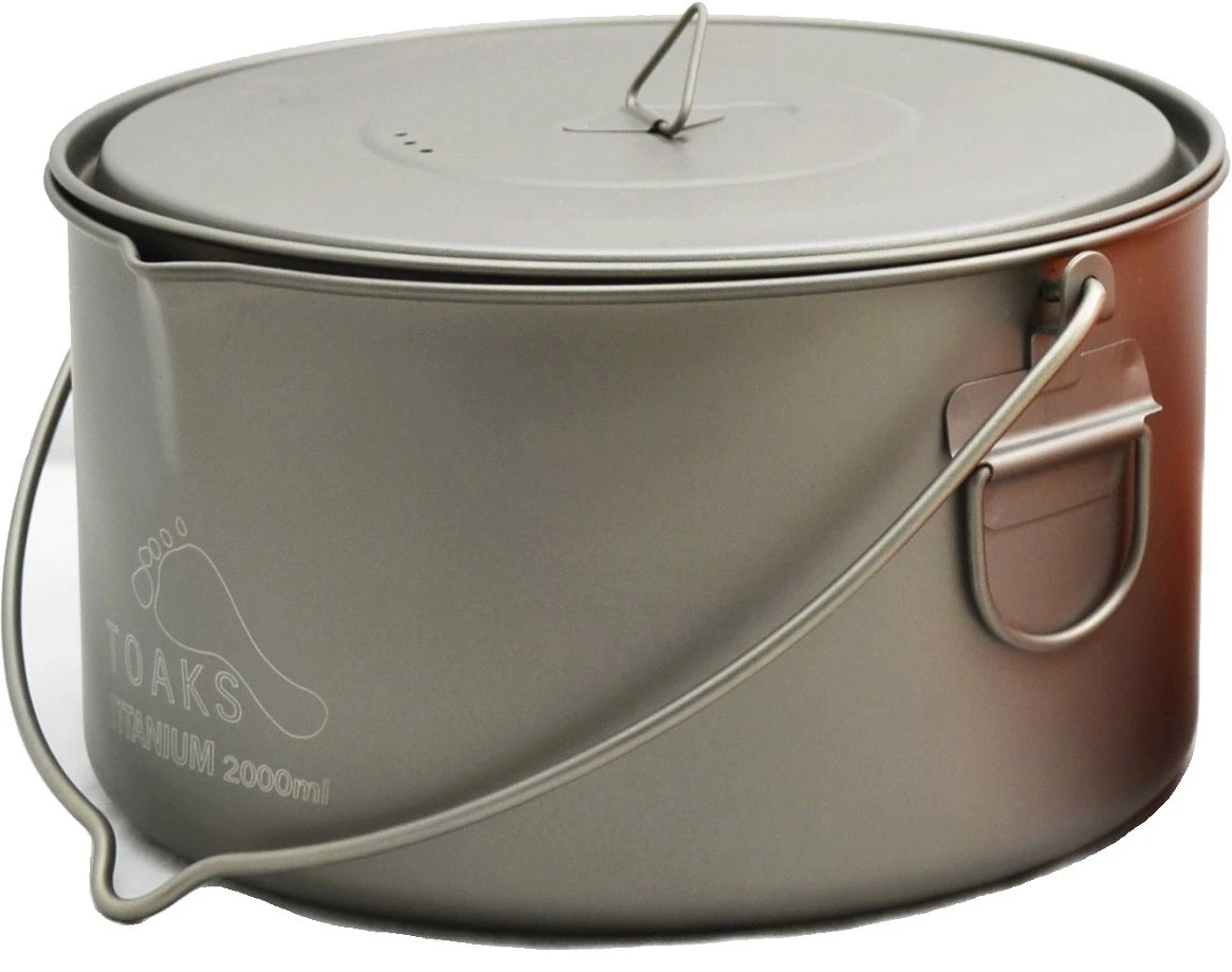 Titanium 2000 Ml Pot With Bail Handle