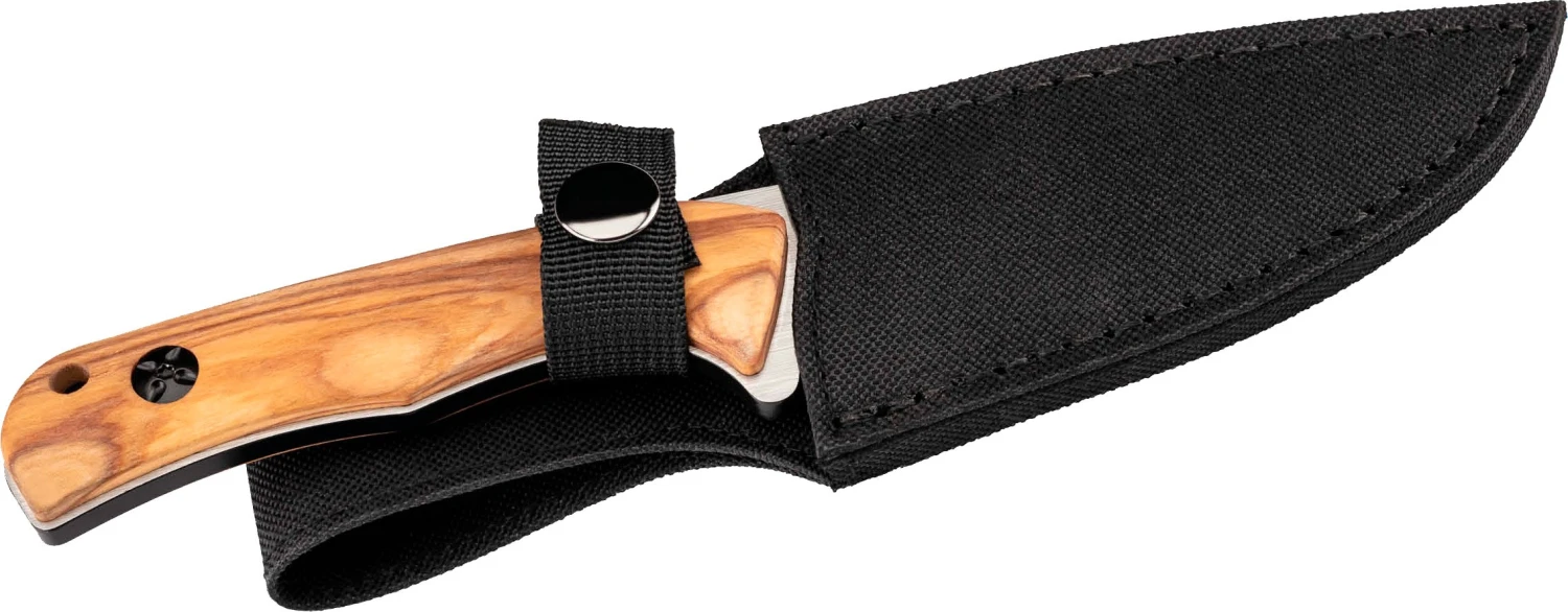 Herbertz Zebra Wood Full Tang Belt Knife AISI 420 - Image 3