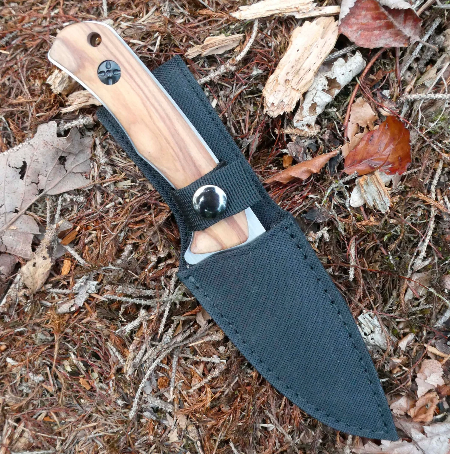 Herbertz Zebra Wood Full Tang Belt Knife AISI 420 - Image 6