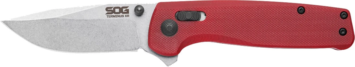 SOG Terminus XR G10 Folding Knife - Crimson - Image 3