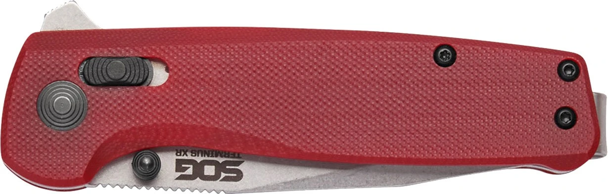 SOG Terminus XR G10 Folding Knife - Crimson - Image 6