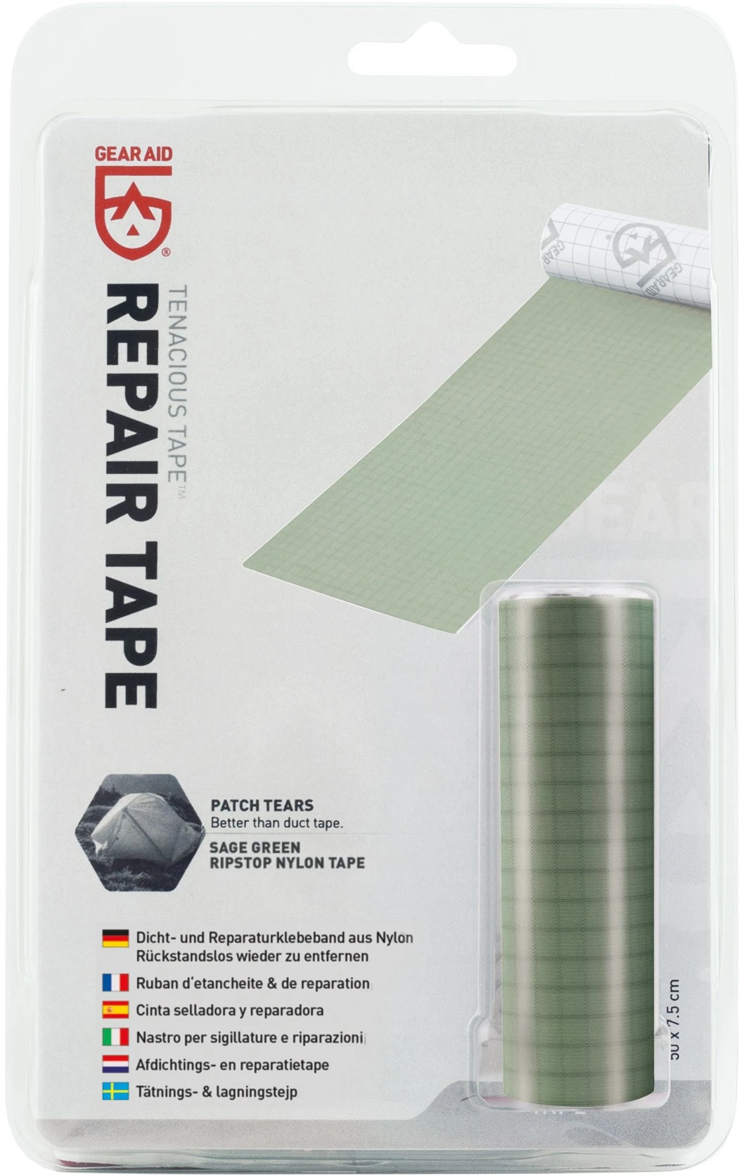 GEAR AID Tenacious™ Sage Green Repair Tape